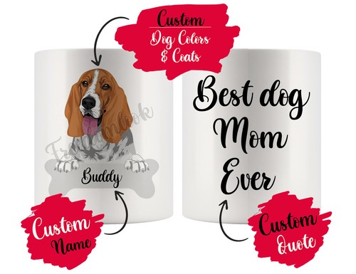 Tazza personalizzata basset - tazza,