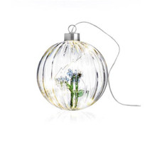 Palla di Natale fiore azzurro