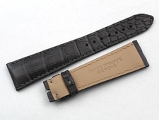 Cinturino Patek Philippe Vero Alligatore Grigio21/16mm Alta Qualità Fatto a Mano