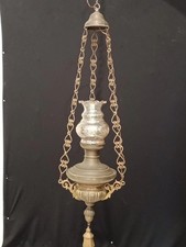 Lampadario Vintage in Rame e