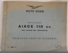 MOTO GUZZI AIACE 110CC catalogo pezzi di ricambi ORIGINALE