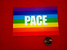 adesivo vintage BANDIERA DELLA PACE