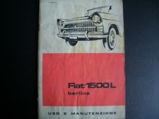 FIAT 1500 "L"  BERLINA DEL 1963  -  LIBRETTO USO E MANUTENZIONE ORIGINALE 