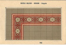 Stampa antica PAVIMENTO A MOSAICO Piastrelle Mattonelle C 702 1910 Antique print