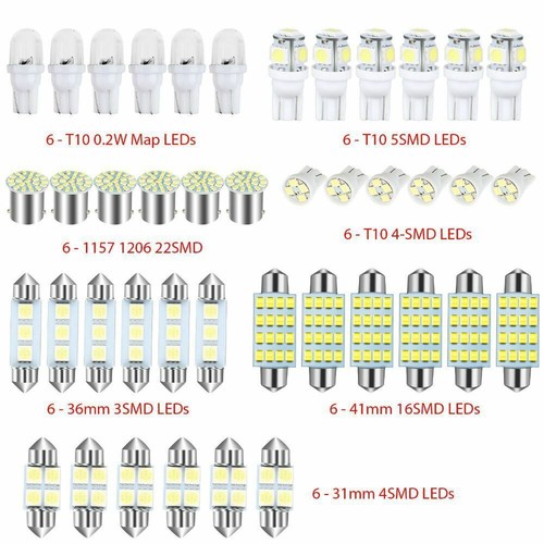 42x luce led interno - auto, per