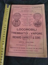 Catalogo locomobili trebbiatrici a vapore Richard Garret 1881