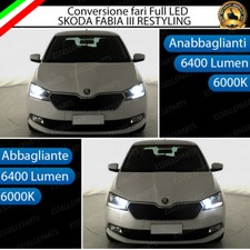 KIT FARI FULL LED SKODA FABIA MK3 RESTYLING ANABBAGLIANTI + ABBAGLIANTI CANBUS