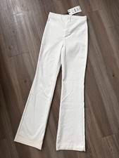 Pantalone svasato Zara bianco