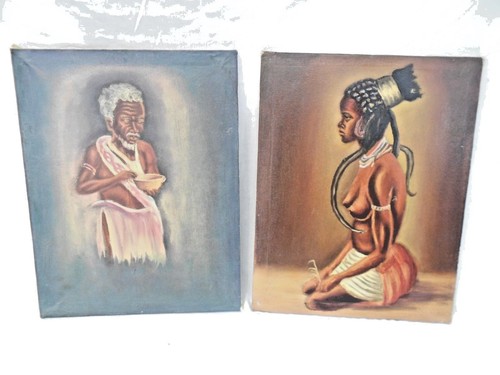 Arte africana nigeria - arte, olio