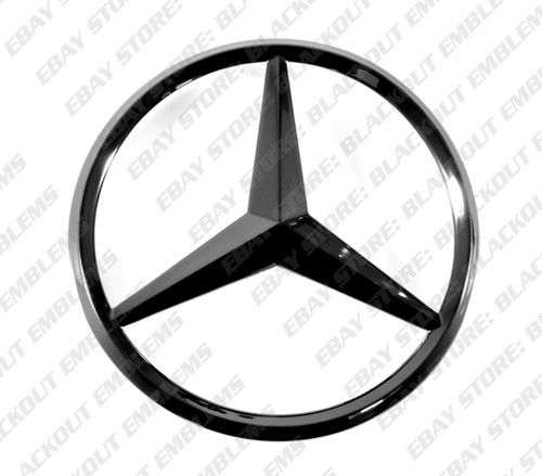 Gloss black trunk star - trunk, emblem