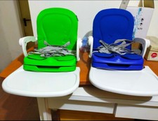 seggiolino alza sedia, marca Premaman, n. 1 colore blu, n. 1 colore verde