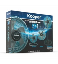 VENTILATORE A PIANTANA MURO TAVOLO 3 in 1 ALTA POTENZA E BASSO CONSUMO 45W 43CM