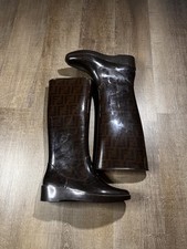 Stivali da pioggia Fendi Zucca