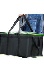 Borsa grande nera isolata per