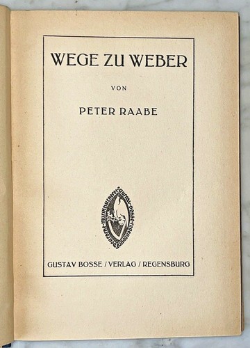 Peter raabe weg weber - raabe:, zu