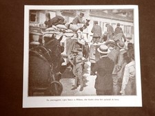 WW1 Prima guerra mondiale 1914-1918 Milano nel 1916 Passeggiata pro lana 600 Qli