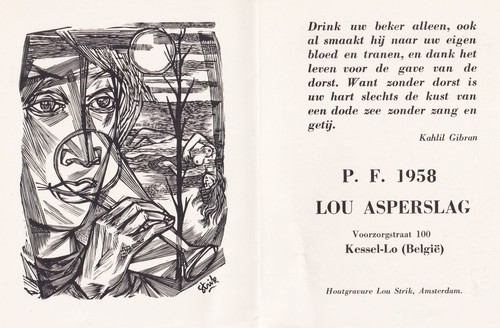Exlibris lou strik - lou,