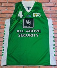 GROENE STER n°4 BASKET MAGLIA SHIRT MAILLOT CANOTTA DOUBLE FACE tg. L