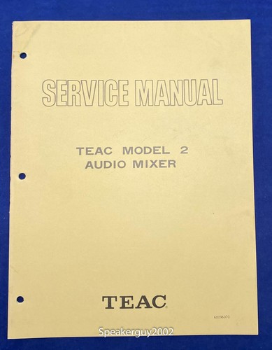 Manuale servizio mixer - di,