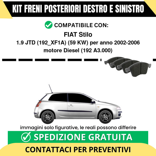 Pastiglie freno posteriori - pastiglie,
