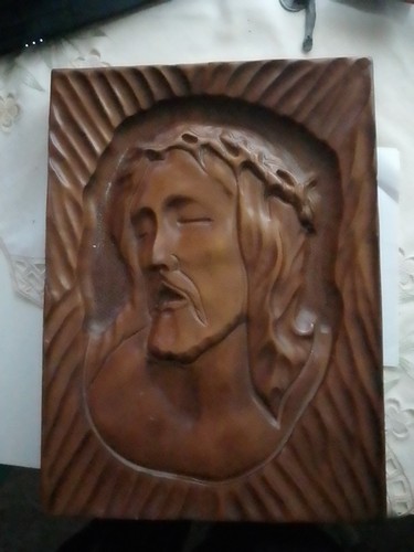Icona scultura volto santo - icona,