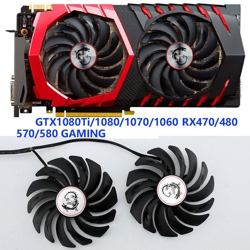 2pc cooler fan for - cooler, rx470