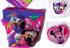 Minnie Mouse E Paperina Portamonete Portaoggetti Con Anello In Metallo E 2 Gomme