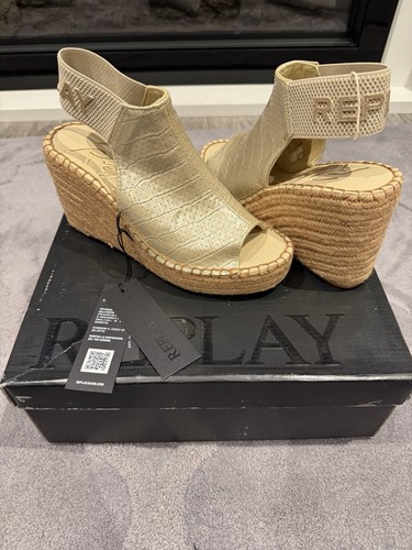 Sandali espadrillas con zeppa