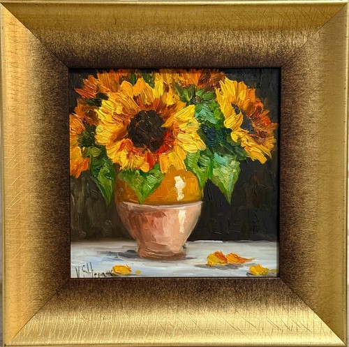 Girasoli dipinto olio arte