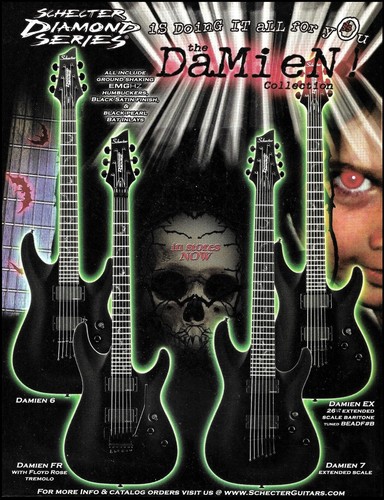 Pubblicità chitarra schecter - pubblicità,