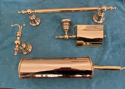 Set accessori bagno ottone - accessori,