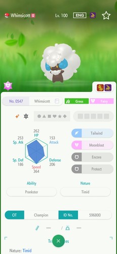 Whimsicott 6iv shiny battle - whimsicott,