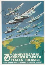 Aviazione (A. Brovarone) Publicard 472: 70° Crociera Aerea Italia-Brasile