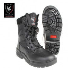 ANFIBI SCARPONCINI STIVALI MILITARI PER SECURITY BLACK IN CORDURA