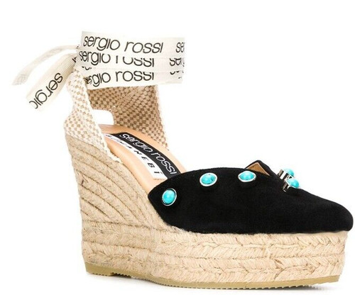 Sandali espadrillas con zeppa