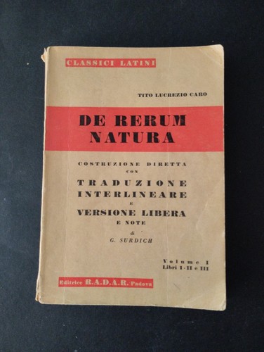 Rerum natura vol 1 - vol,,