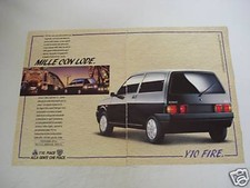 advertising Pubblicità 1991 AUTOBIANCHI Y10 Y 10 FIRE
