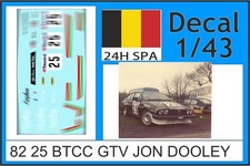 82 25 DECAL 1/43  Btcc 1982 25