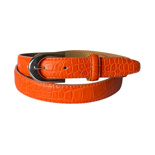 Cintura vera pelle - , arancione