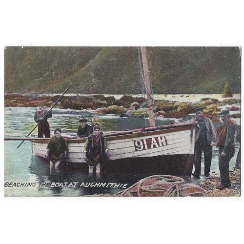Auchmithie beaching the - auchmithie,