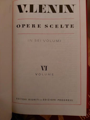 Lenin opere scelte vol - opere,