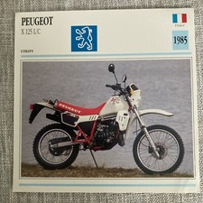 Scheda Moto Peugeot X 125 L/C Utility 1985 Francia Edito Service Atlas