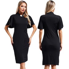 Accappatoi donna abito da sera cerimonia clero uniformi Halloween travestimento suora