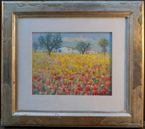 Antonio pani paesaggio - paesaggio, con