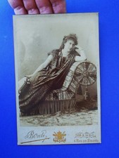 Foto epoca antica Cabinet Boute Gand Donna con cembalo Orientalismo