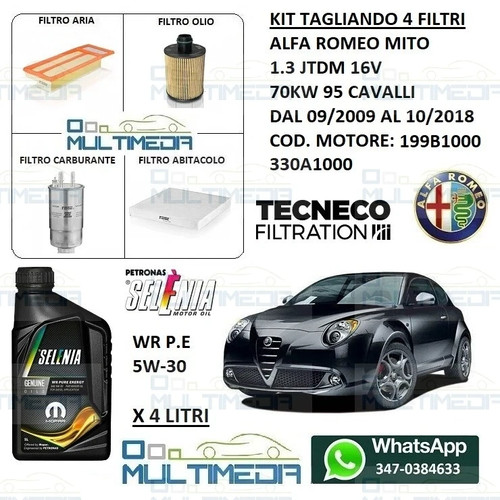 Tagliando filtri olio - filtri,