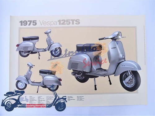 Poster vintage vespa 125 - poster,