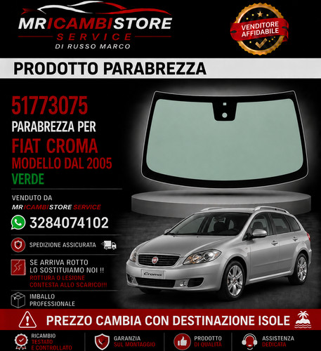 51773075 parabrezza per - parabrezza,