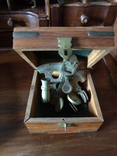 Sestante con box in legno