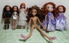 Lotto 6 bambole: 2 Bratz, 2 Sofia, Anna di Frozen, e Violetta Disney alta 50 cm